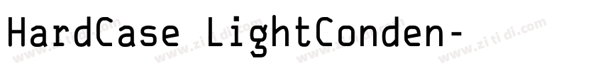 HardCase LightConden字体转换
